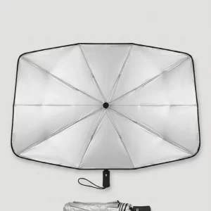 Oto Şemsiye Güneşlik Ön Cam Isı Ve UV Korumalı Katlanabilir Araç Torpido Güneş Koruyucu 75x132 Cm.
