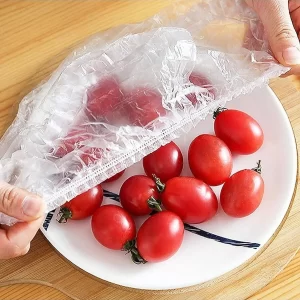 200'lü Pratik Tencere ve Tabak Bonesi – Lastikli Gıda Saklama Poşeti