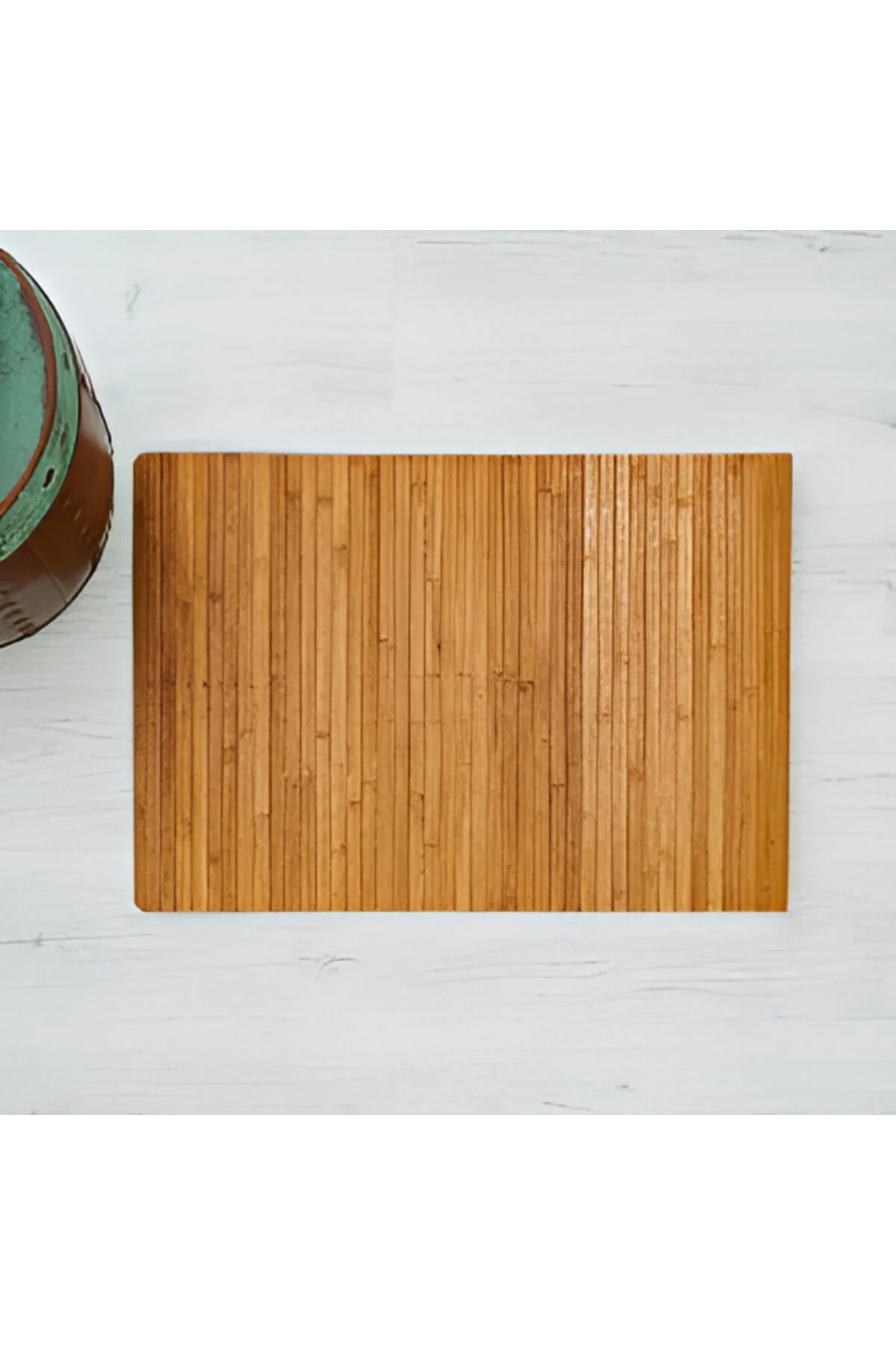 Bambu Kaydırmaz Banyo Paspası (50x80 cm) – Ahşap Desenli Suya Dayanıklı Banyo Matı